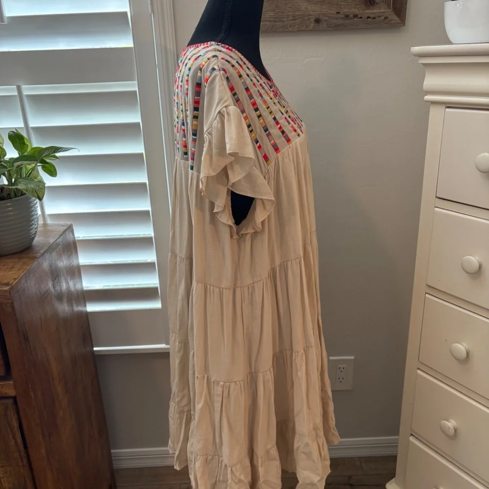 CHICSOUL Free To Wander Dress - Stone,  1X - Picture 4 of 9